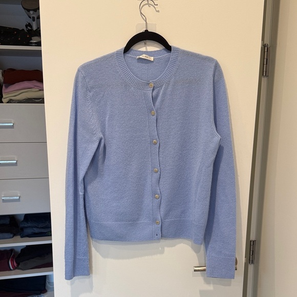 The Row Sweaters - The Row Soft Blue Women's Cardigan